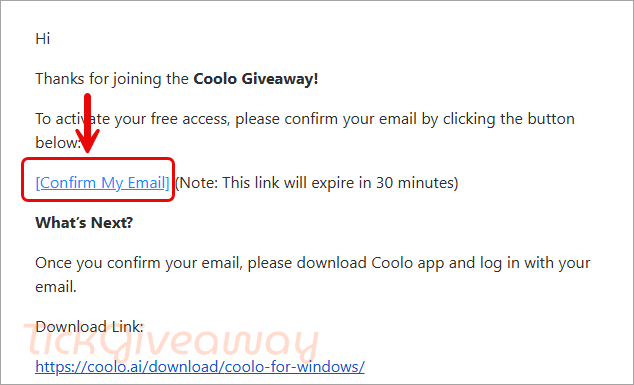 confirm email coolo vocal remover