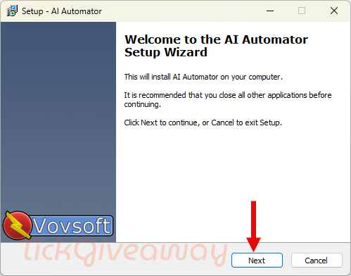 install vovsoft ai automator free