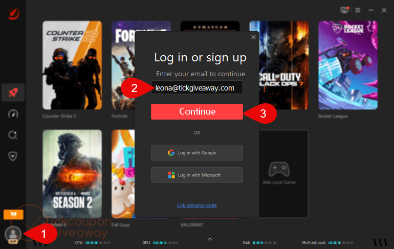 smart game booster vip login