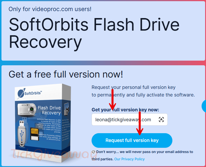 softorbits flash drive recovery giveaway
