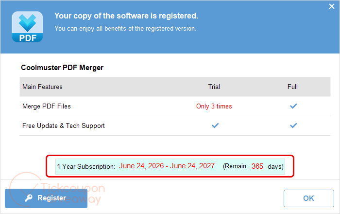 subscription coolmuster pdf merger free key
