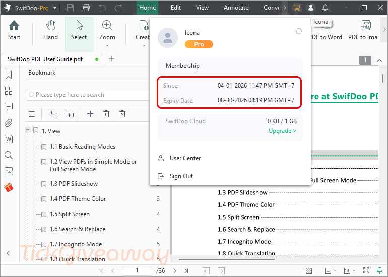 swifdoo pdf pro free membership
