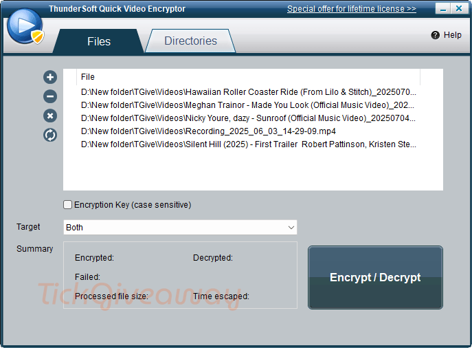 ThunderSoft Quick Video Encryptor