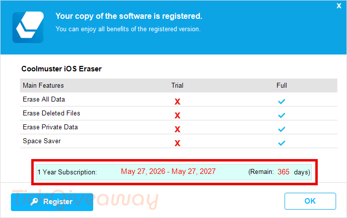 coolmuster ios eraser free subscription