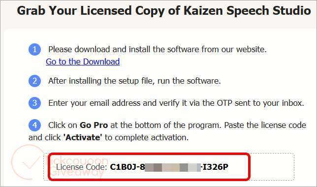 get kaizen speech studio pro code get kaizen speech studio pro code
