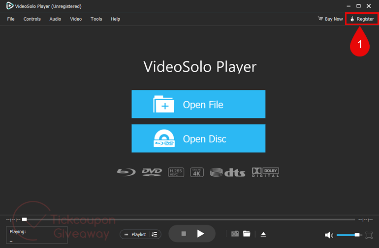 register videosolo player