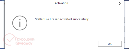 stellar file eraser email activated successfully
