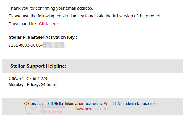 stellar file eraser email activation key