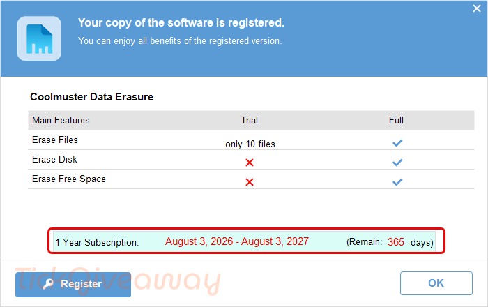 subscription coolmuster data erasure key free