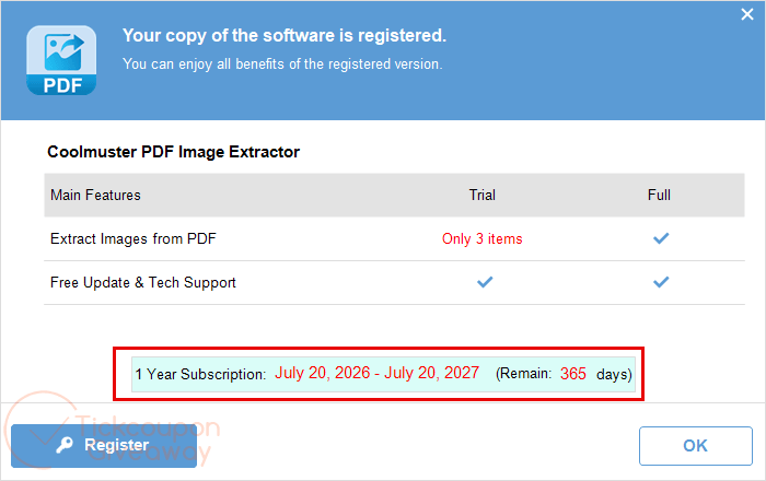 subscription coolmuster pdf image extractor key