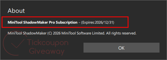minitool shadowmaker pro subscription free