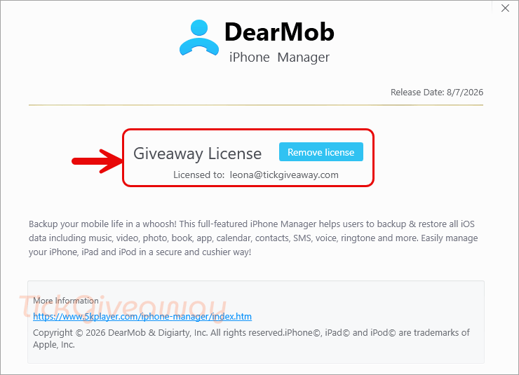 dearmob iphone manager giveaway license key dearmob iphone manager giveaway license key