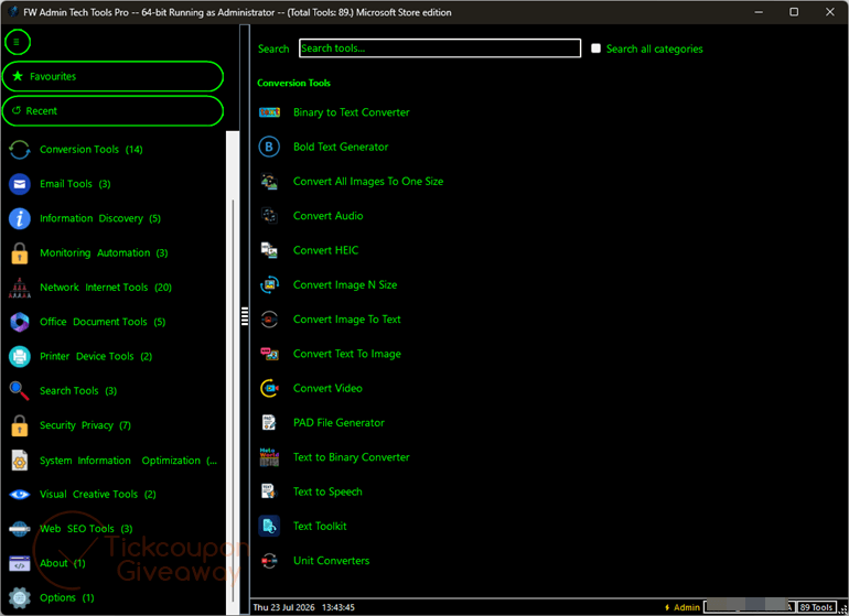 FW Admin Tech Tools Pro
