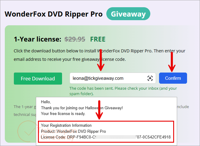 get wonderfox dvd ripper pro code