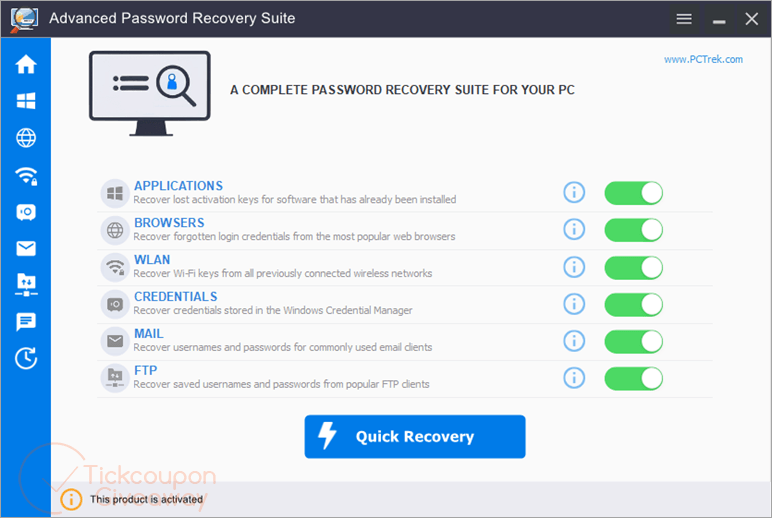 pc trek advanced password recovery suite key free PC Trek Advanced Password Recovery Suite