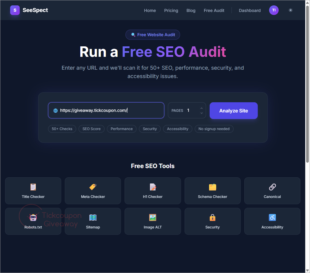 seespect pro analyze site seespect pro analyze site
