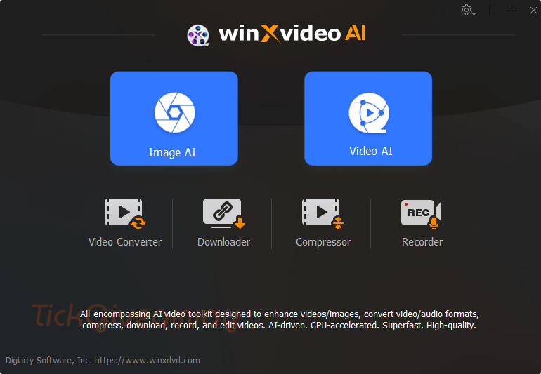 WinXvideo AI Main Screenshot