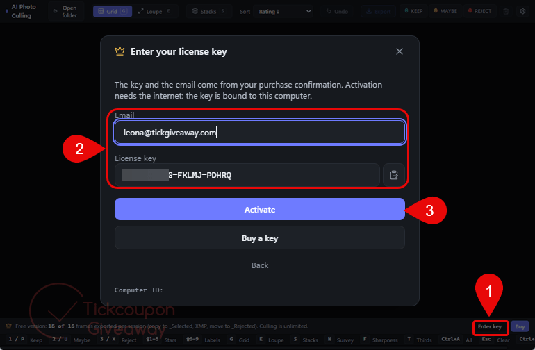 activate softorbits ai photo culling key