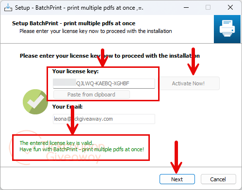 activate softorbits batchprint code