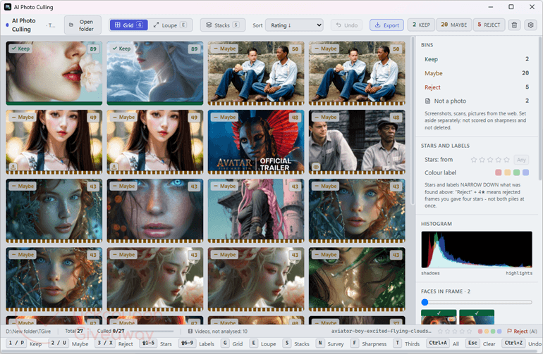 SoftOrbits AI Photo Culling