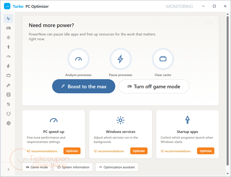 SoftOrbits Turbo PC Optimizer