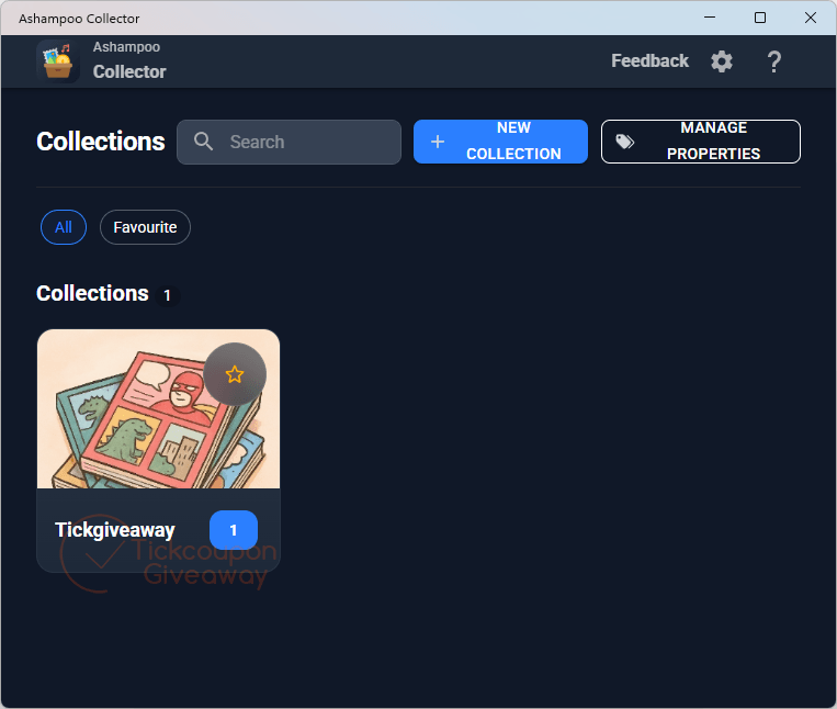 ashampoo collector giveaway main screenshot Ashampoo Collector Main Screenshot