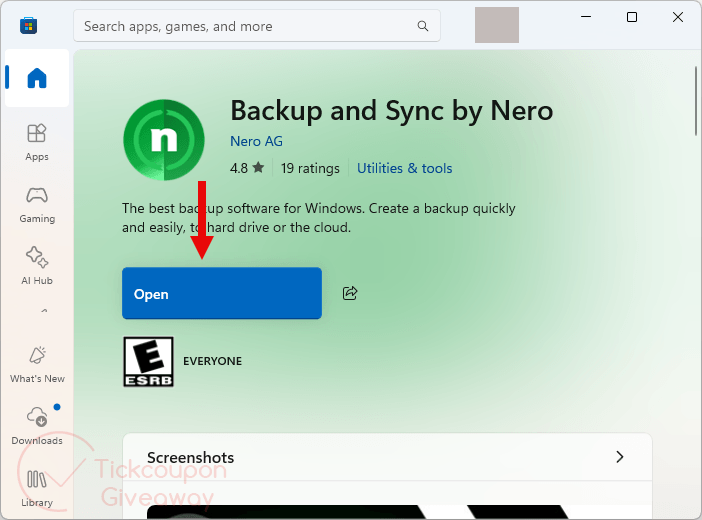 Get Nero BackItUp Free