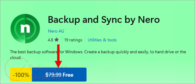 Nero BackItUp Giveaway Page