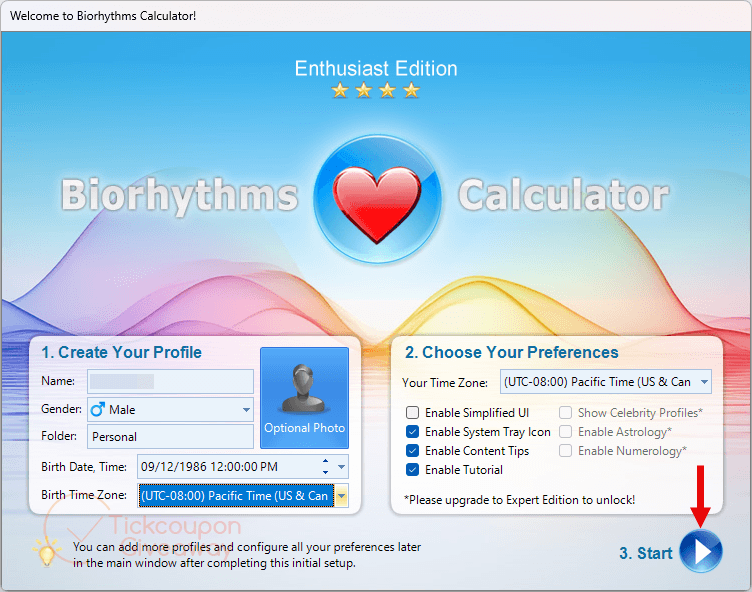 Start To Use Biorhythms Calculator Enthusiast