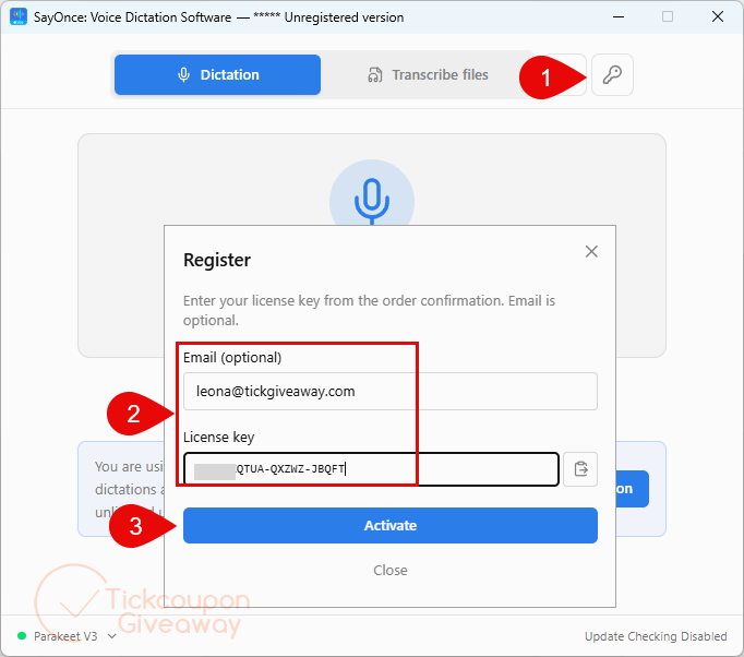 activate sayonce voice dictation software key activate sayonce voice dictation software key