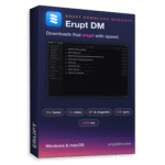 Giveaway: Erupt DM (1-Year) – Manage Browser Downloads Faster