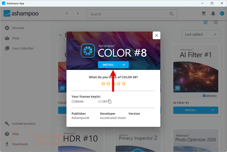 install ashampoo color free