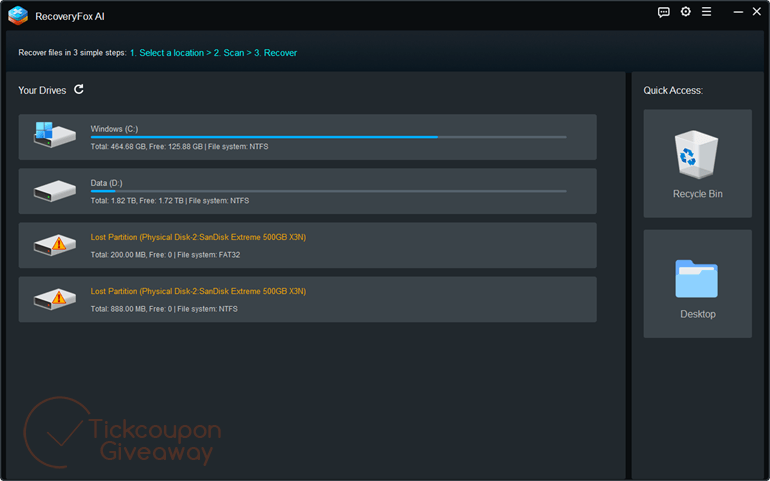 RecoveryFox AI  Main Screenshot