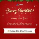 AOMEI Christmas Giveaway 2025: $1,334.33 Valued