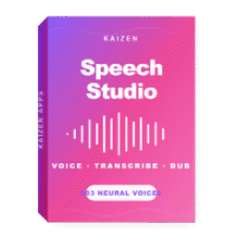 Giveaway: Kaizen Speech Studio Pro – AI Text-to-Speech, Transcribe, Video Dub